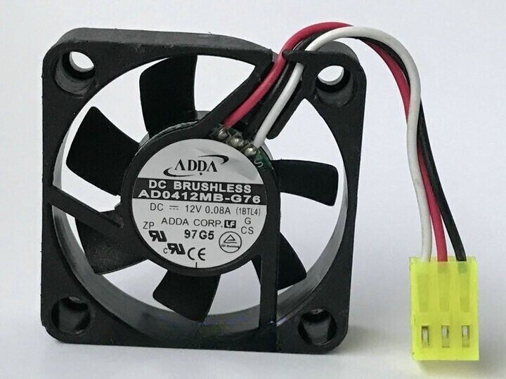 For ADDA 4010 AD0412MB-G76 DC12V 0.08A 3-wire axial flow cooling fan