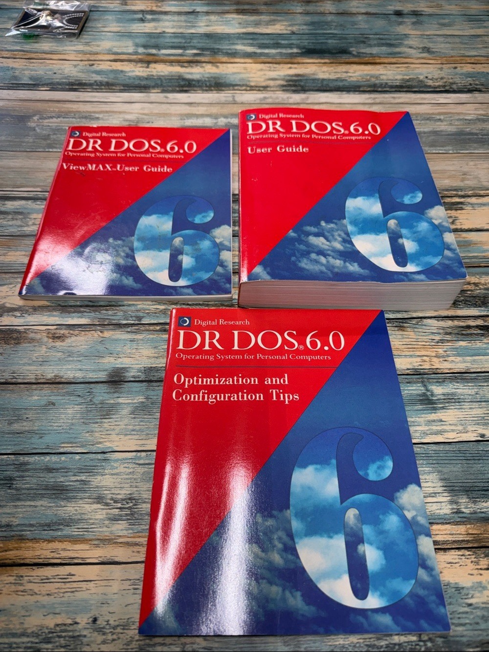 Vintage DR DOS 6.0 Update 5.25" Floppy Disks Manual Set w/ Serial Number 1992