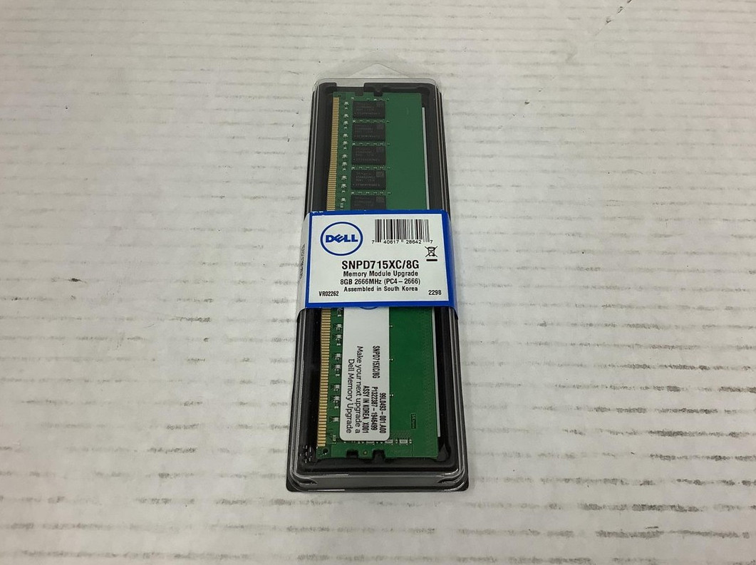 NEW SNPD715XC/8G AA335287 Dell 8GB 1RX8 DDR4 PC4-2666 ECC UDIMM Server Memory