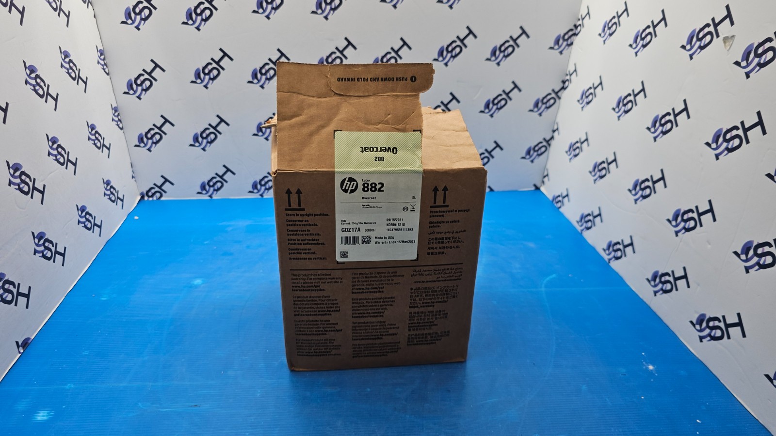 HP 882 5-liter Overcoat Latex Ink Cartridge for R2000 - G0Z17A