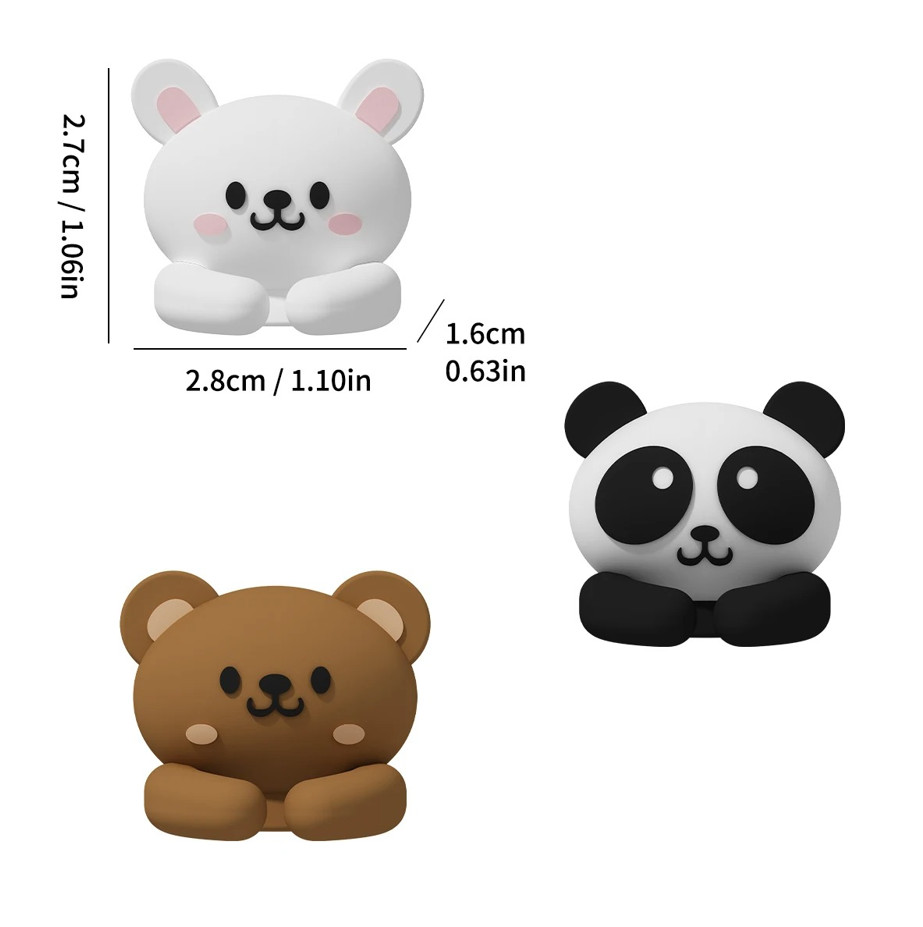 2-3 pcs Cute Cable Clips Organizer Self Adhesive Desk Wire Holder