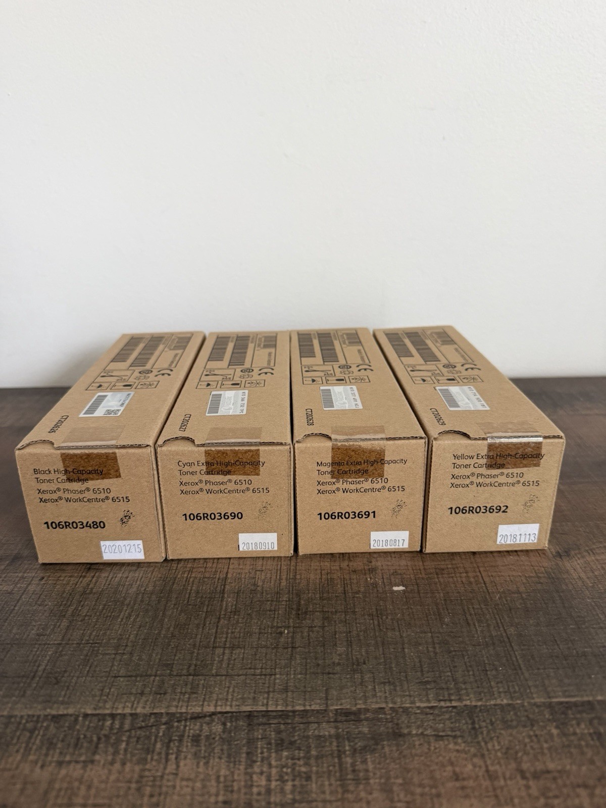 Genuine Xerox 6510 6515 High/Extra High Capacity Toner Set CMYK New Sealed