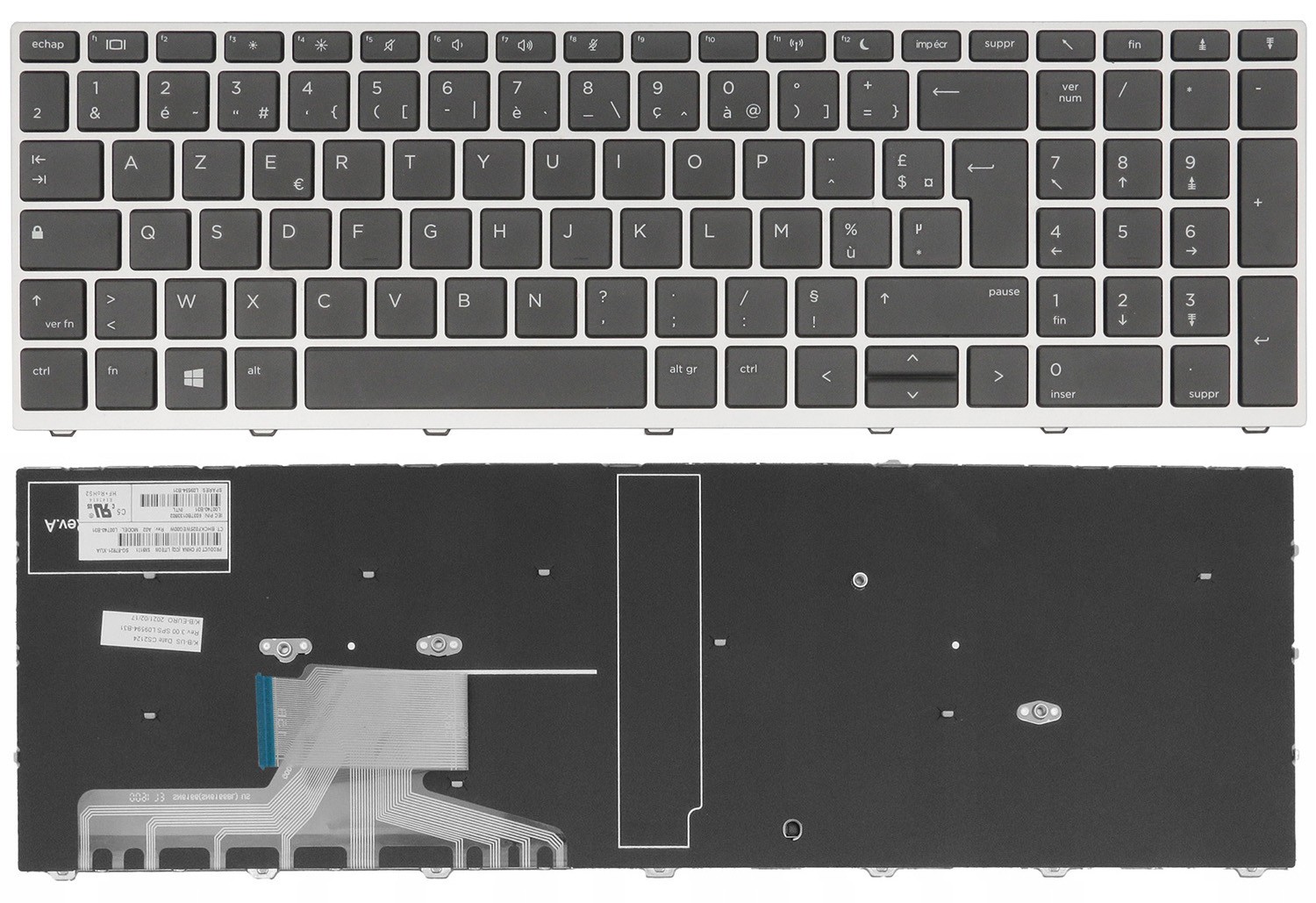 Original FRENCH Keyboard HP ProBook 650 G4 G5 655 G4 G5 450 455 G5 470 G5 FR