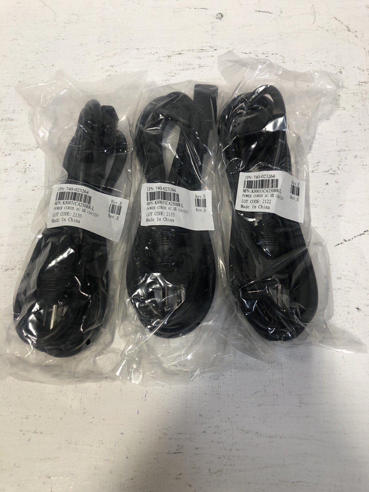 Juniper Power Cord 740-023264 13A/125V Lot Of 3 