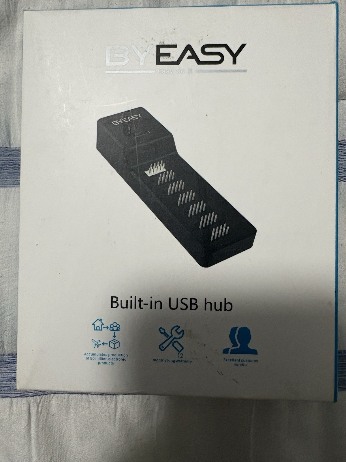 BYEASY Internal USB Hub 2.0 Motherboard 9-Pin Splitter 7 Ports UH-130 NIB Sealed