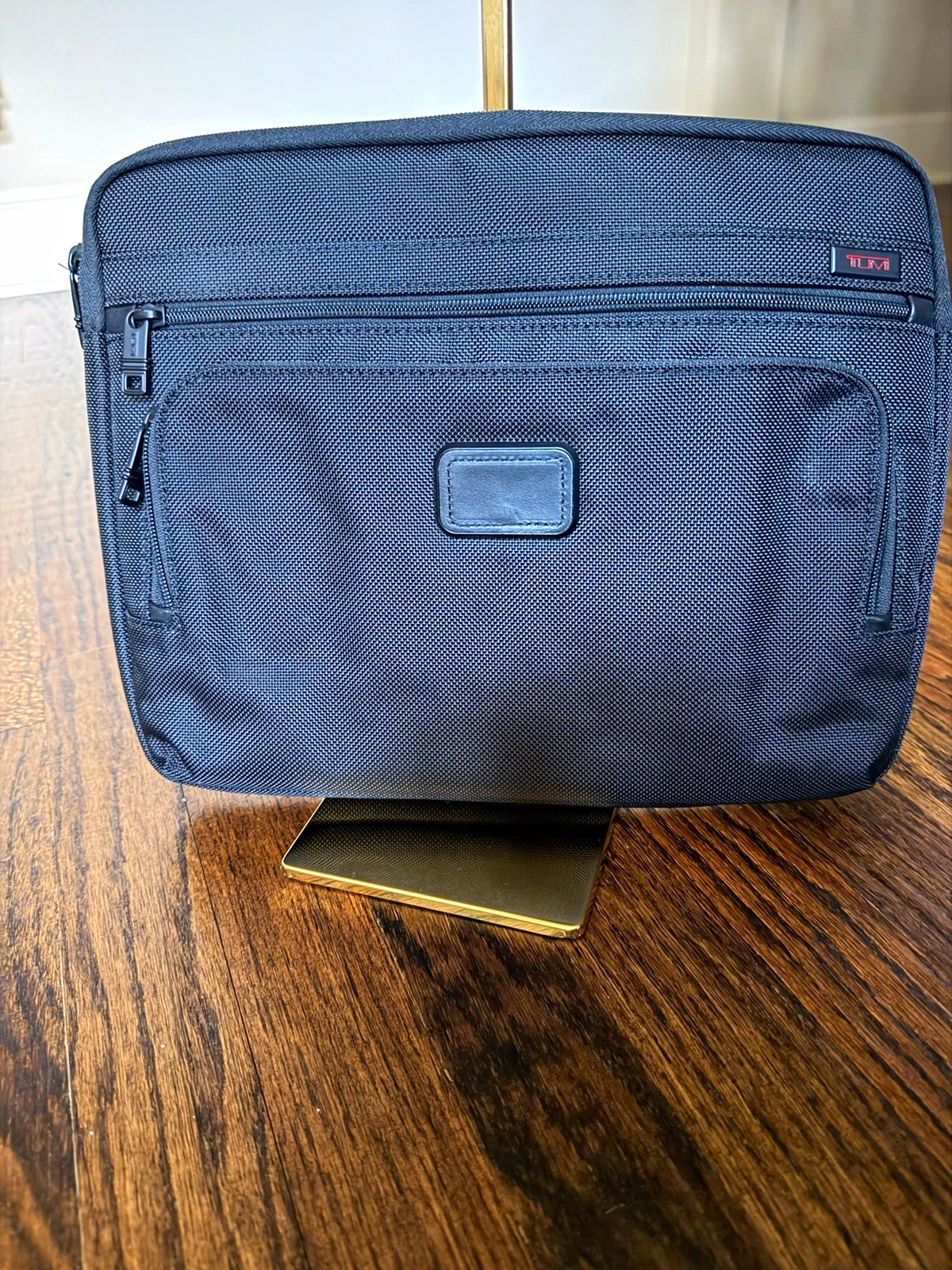 Authentic TUMI Alpha Black Ballistic Nylon Padded Laptop Sleeve / Portfolio Case