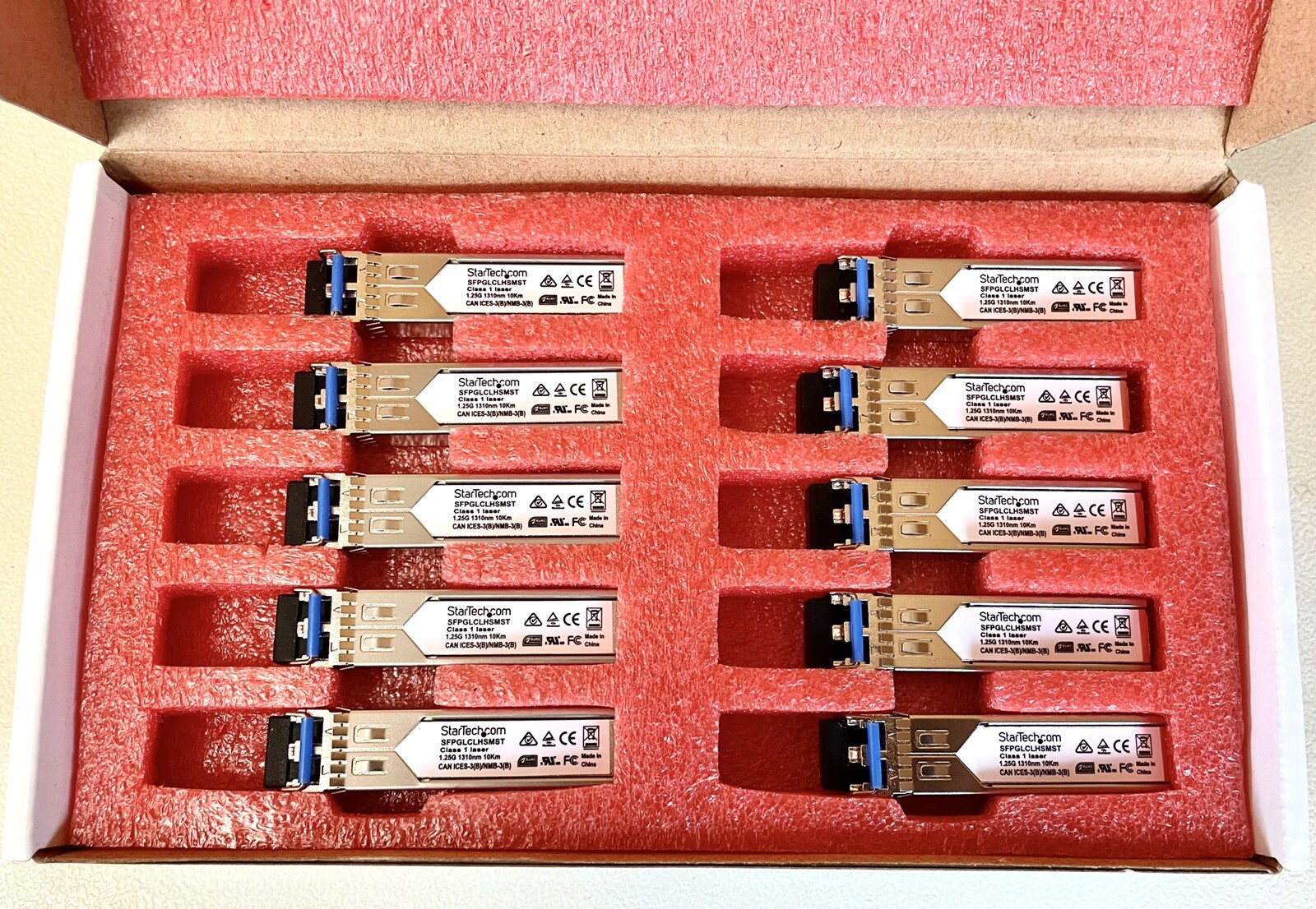 StarTech | GLCHSM10PST | 1.25G 1310nm  10km Transceiver Module BOX OF 10