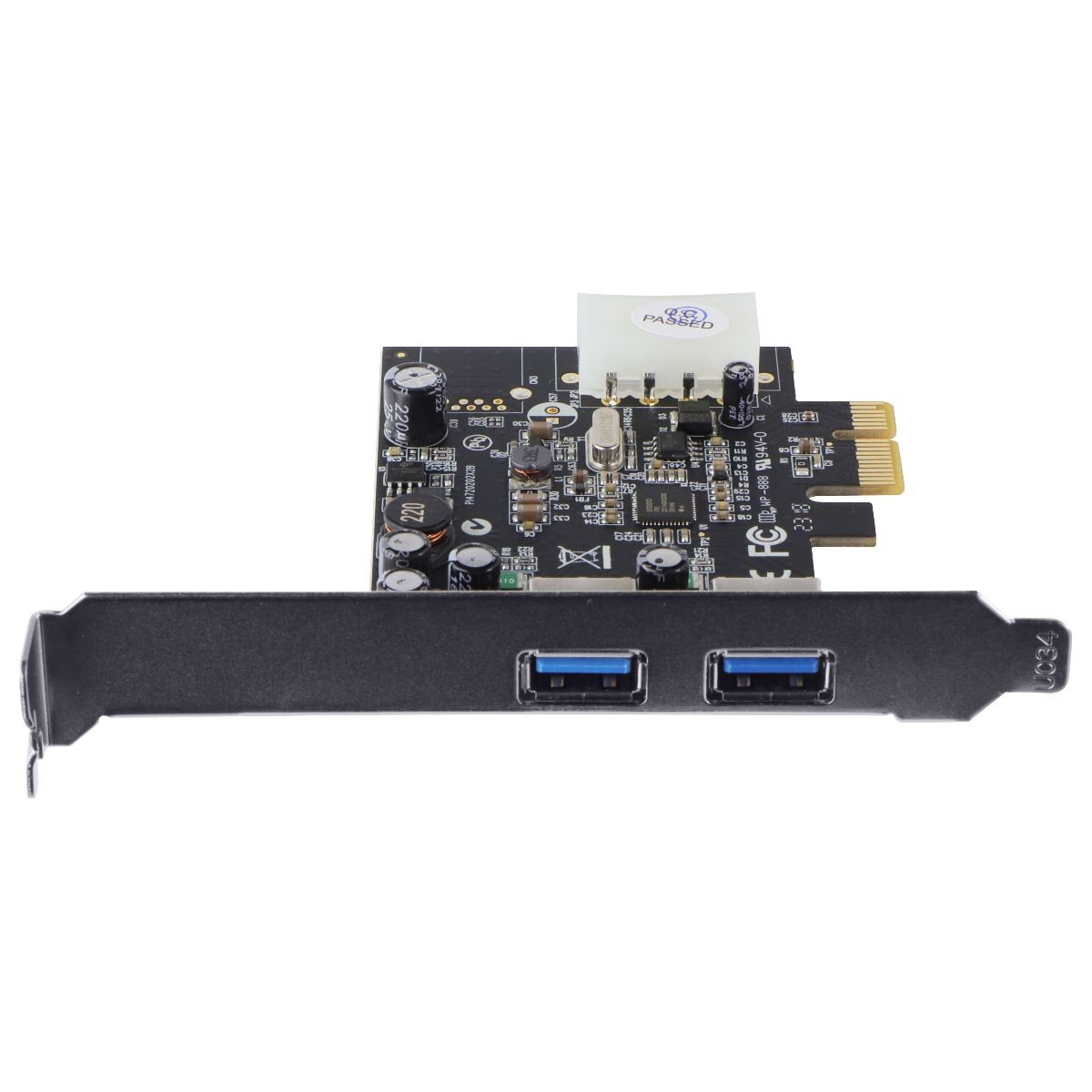 StarTech 2 Port PCI Express SuperSpeed (5Gbps) USB 3.0 Card w/UASP - LP4 Power