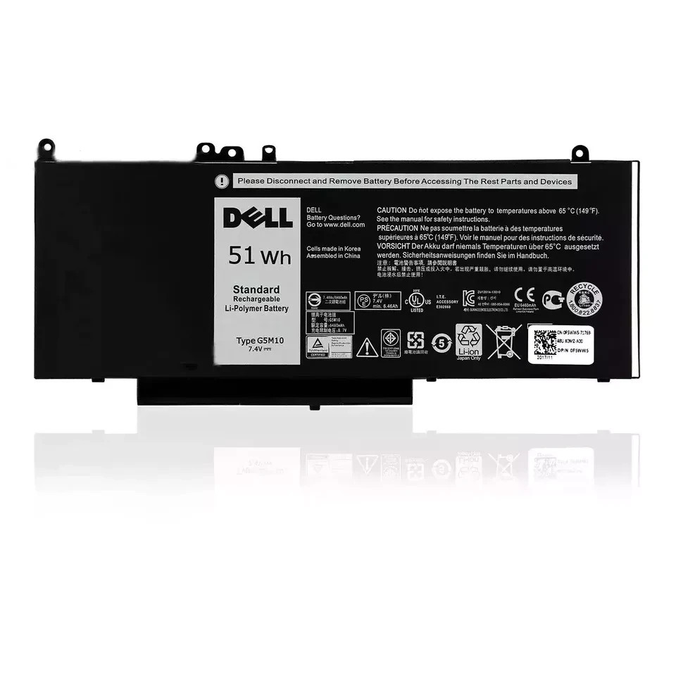 New Genuine Dell Battery 51Wh G5M10 For Latitude E5270 E5450 E5550 E5470 8V5GX