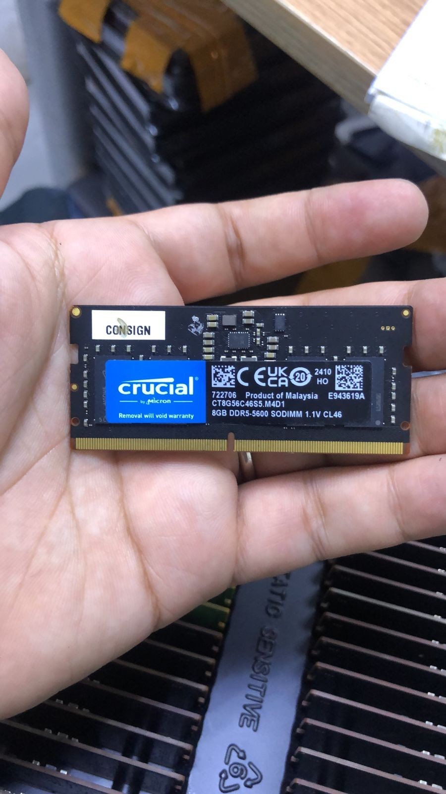 Crucial DDR5 8gb 5600Mhz SO-DIMM Laptop Memory