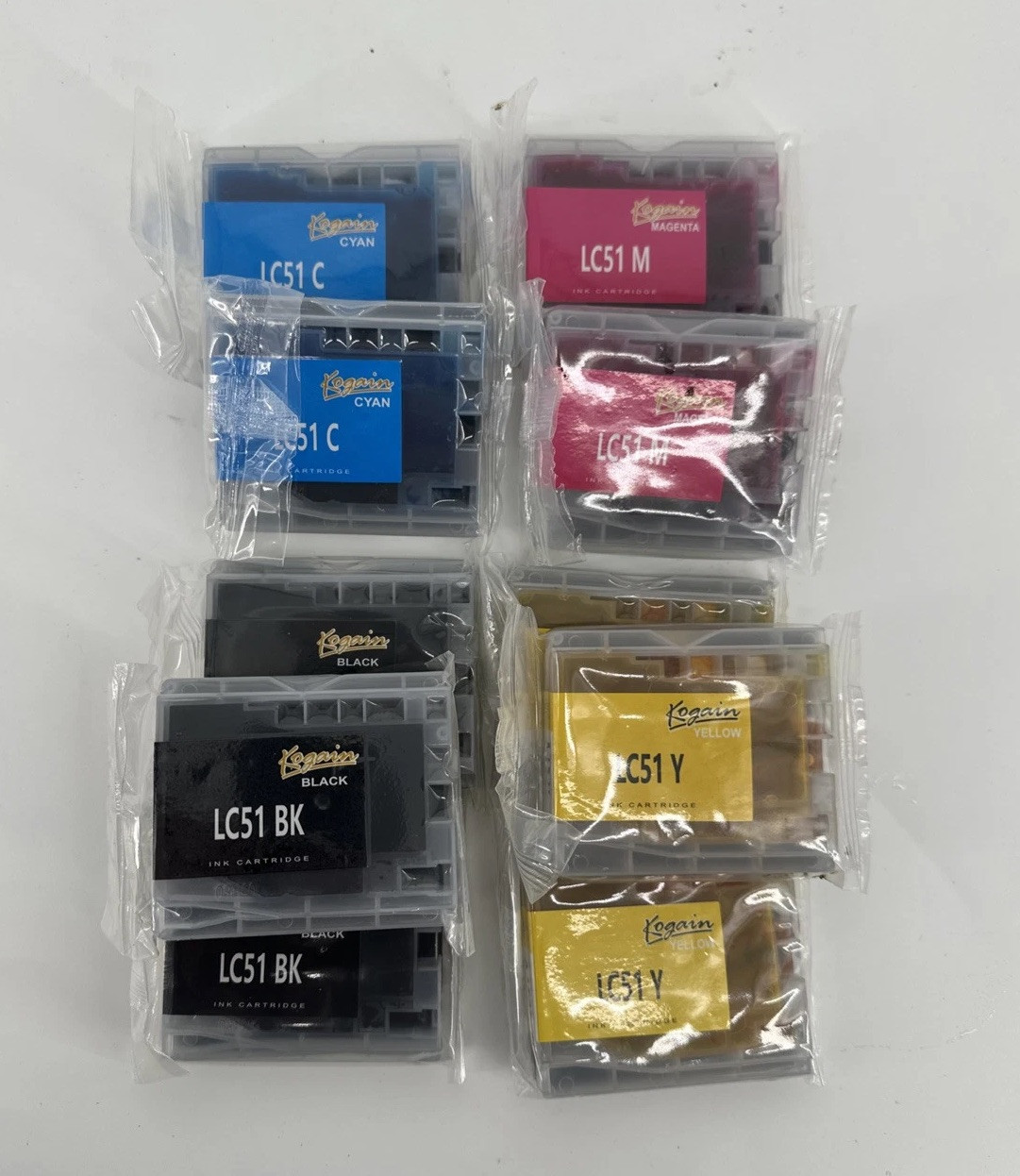 Kogain Ink Cartridges for LC-51 Brother LC51 BK, LC51 C, LC51 M, LC51 Y