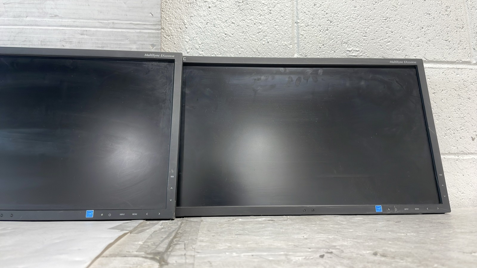 NEC MultiSync EA224WMi-BK 22" 2012 IPS 1080p Monitors No Stands Lot Of 2