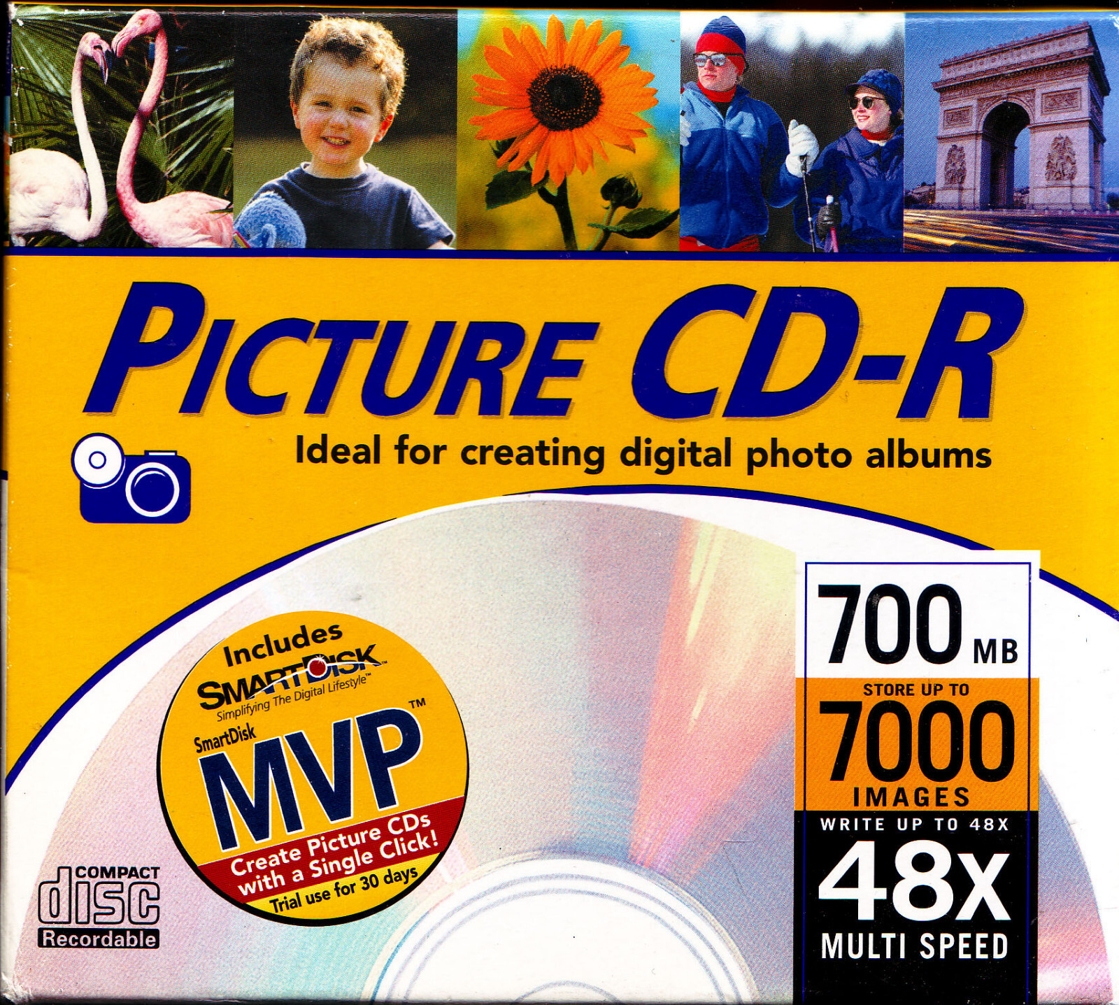 5 Pack Memorex Picture CD-R Discs 3202 4507 48X, 700 Mb Blank Media