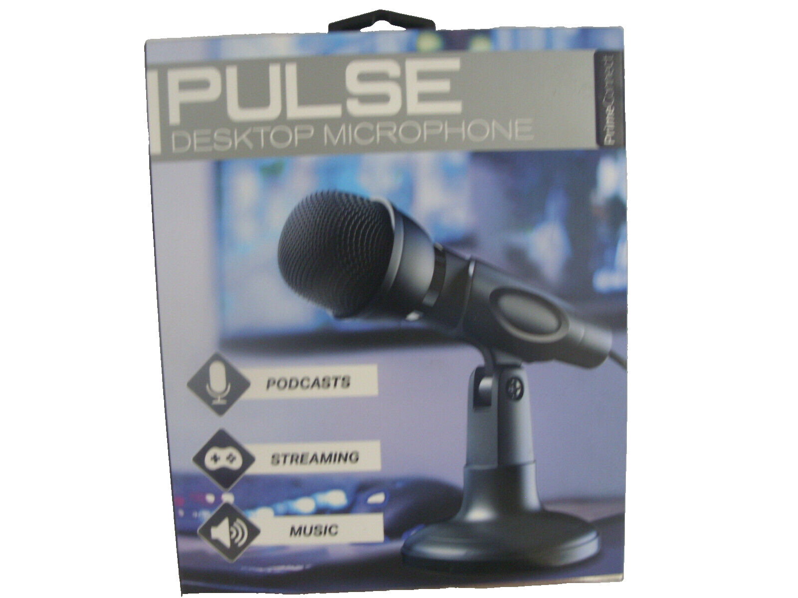 Desktop Microphone Stand for PC Laptop Gaming Streaming Podcasting 3.5mm Plug