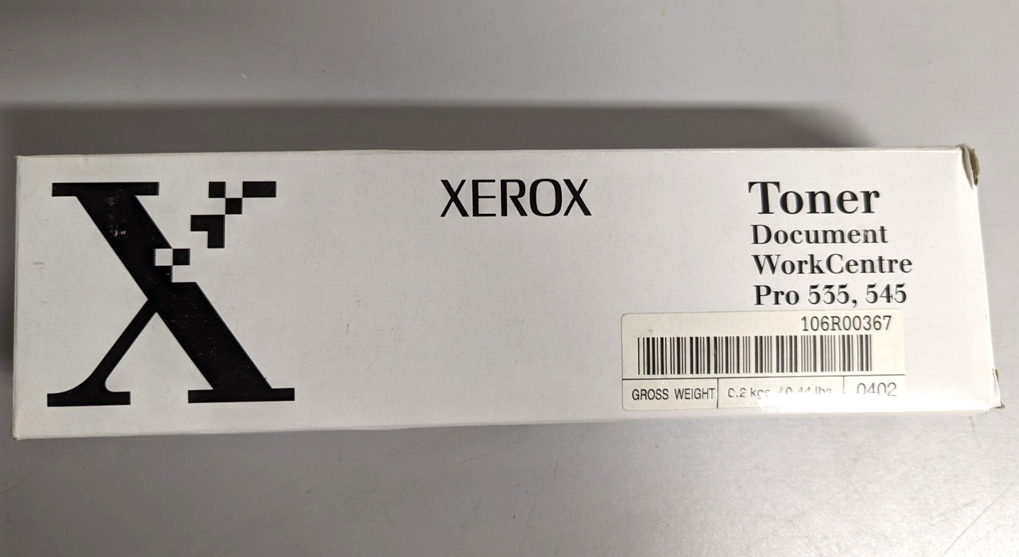 XEROX 106R00367 Black Toner Cartridge 2-Pack -  Document WorkCenter Pro 535, 545