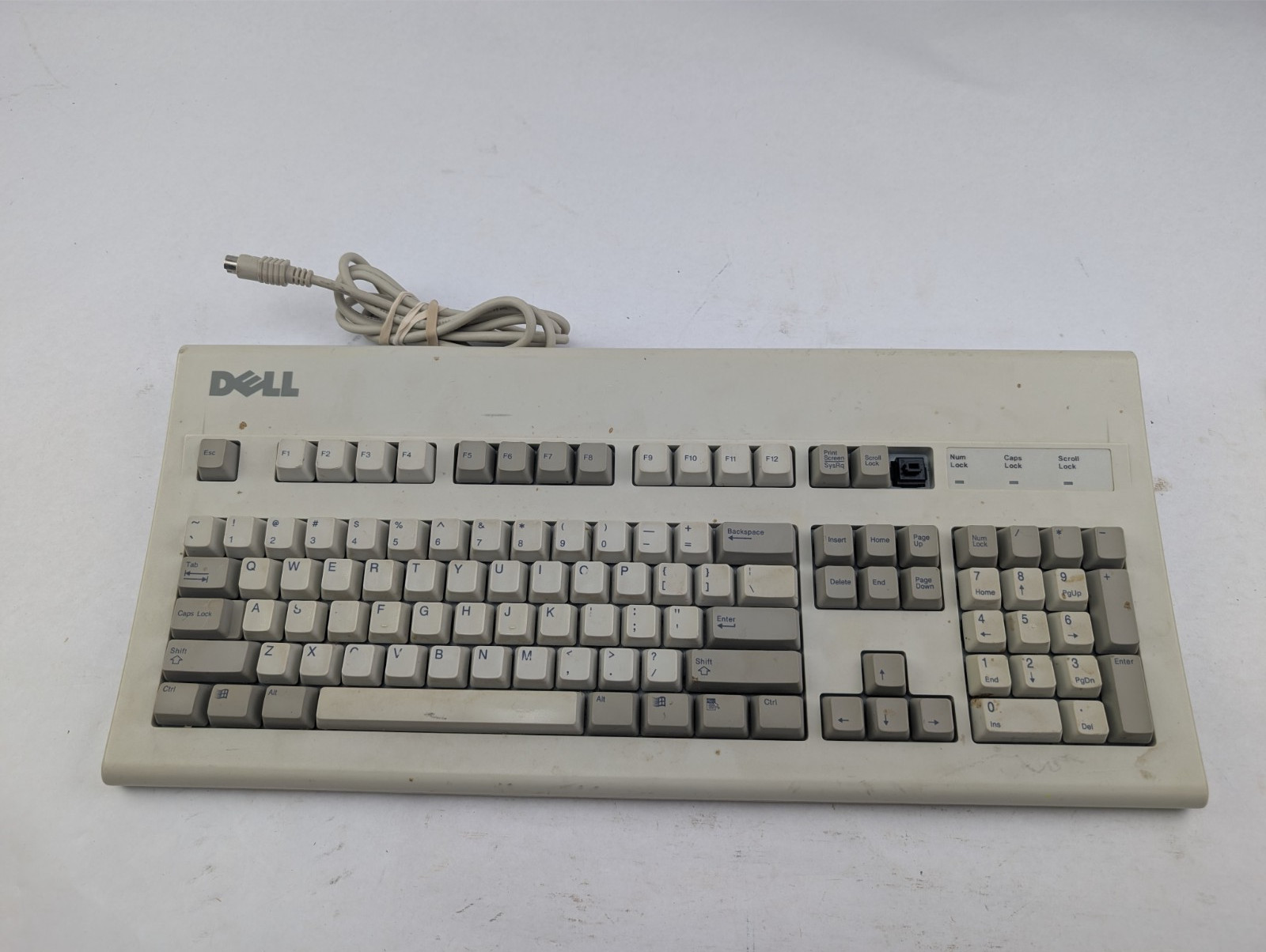 Vintage Dell AT101W Keyboard Wired Mechanical - Untested