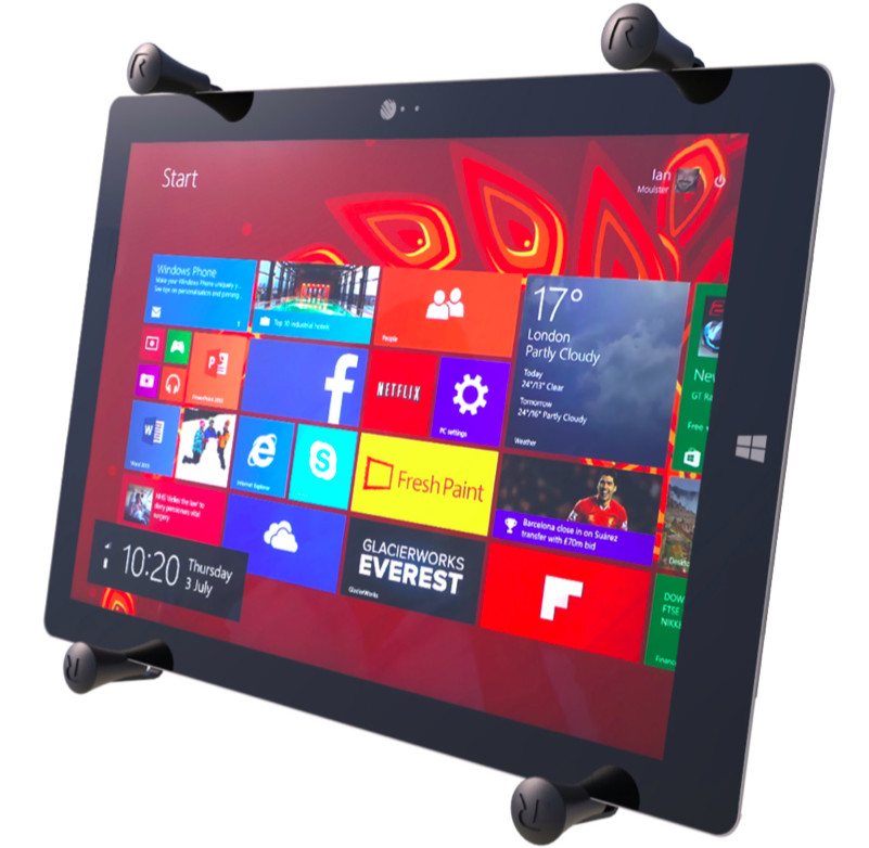 RAM-HOL-UN11U Ram Mounts Universal X-Grip® Holder for 12" Tablets INCL IPAD PRO