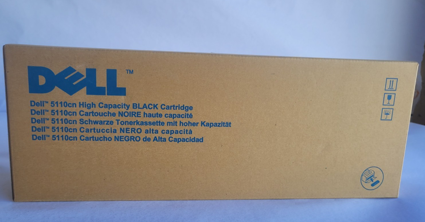 Dell 5110cn High Capacity Black Toner Cartridge Govt Surplus Ink Printer 