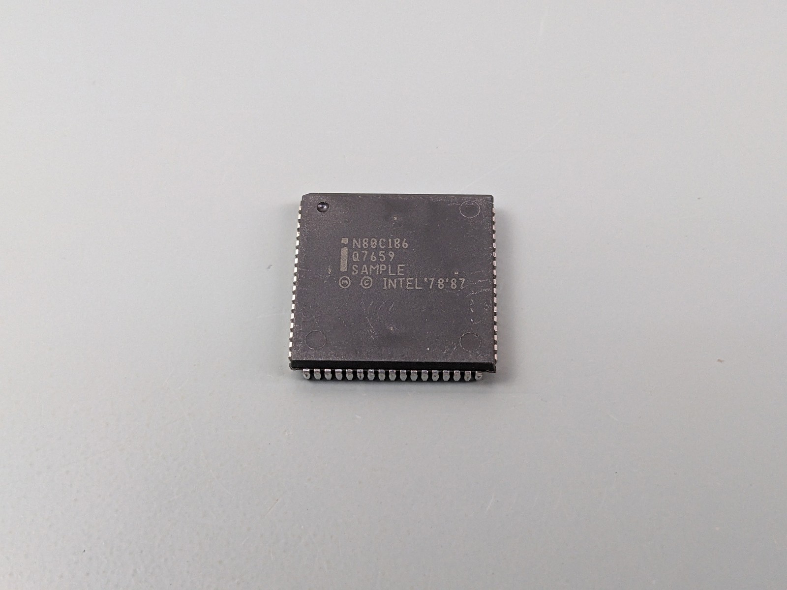 Intel N80C186 Embedded CPU, RARE Q7659 SAMPLE, NOS ~ US STOCK