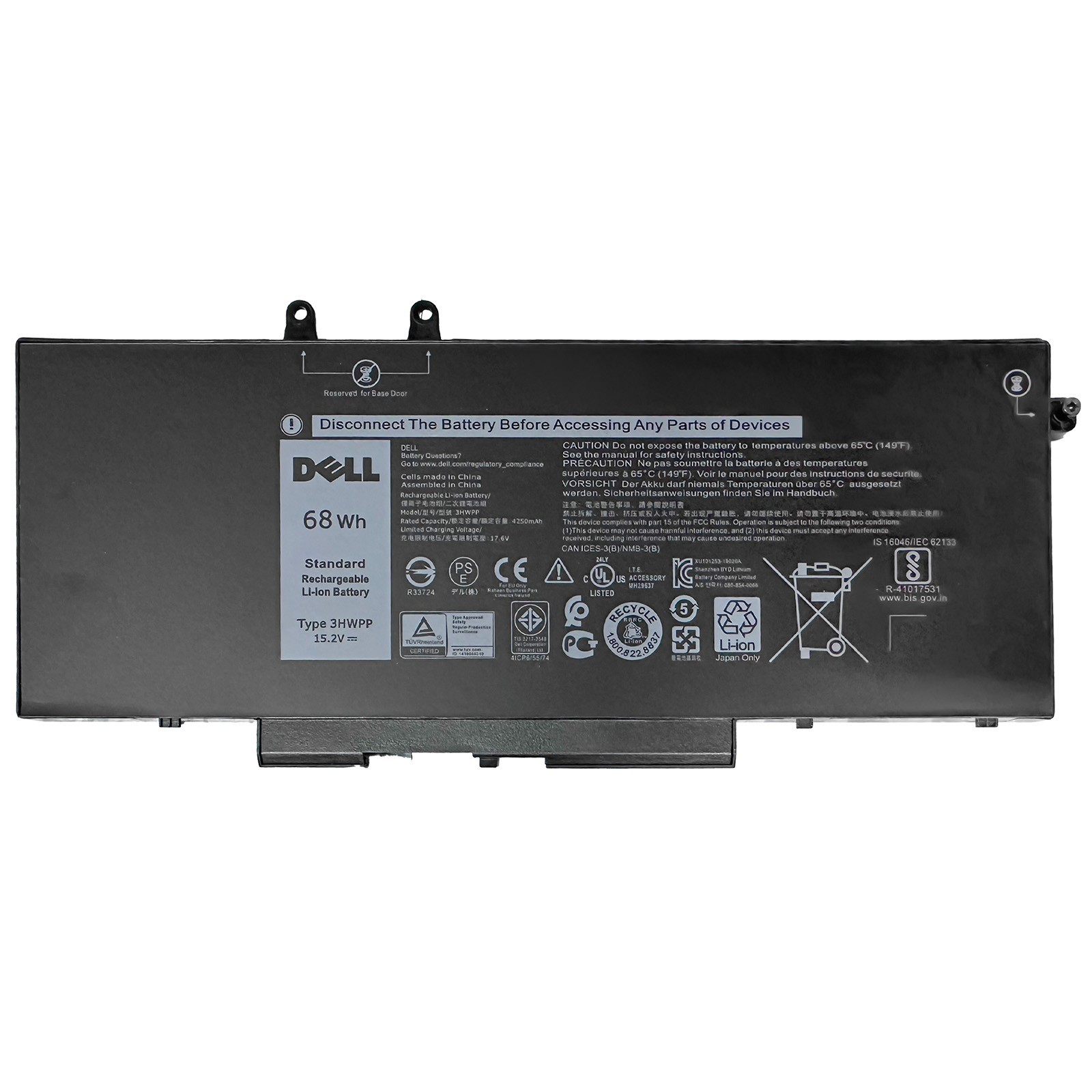 Genuine OEM Dell Battery 68Wh 15.2V 3HWPP for Dell Latitude 5401 5501 1VY7F NEW