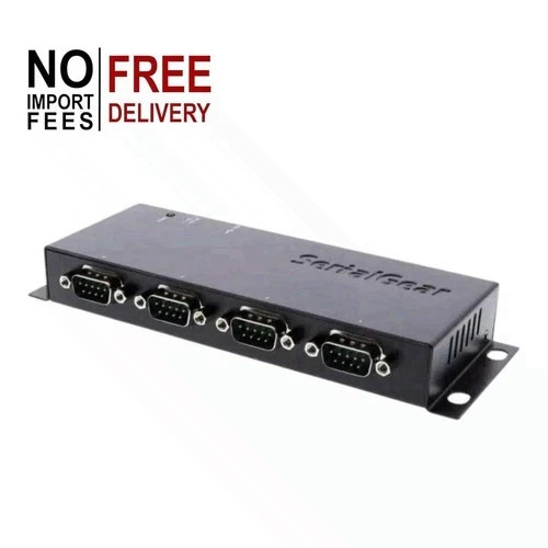 SerialGear 4-Port USB to Serial RS232 DB9 Adapter FTDI FT232RL Metal USBG-BAY4
