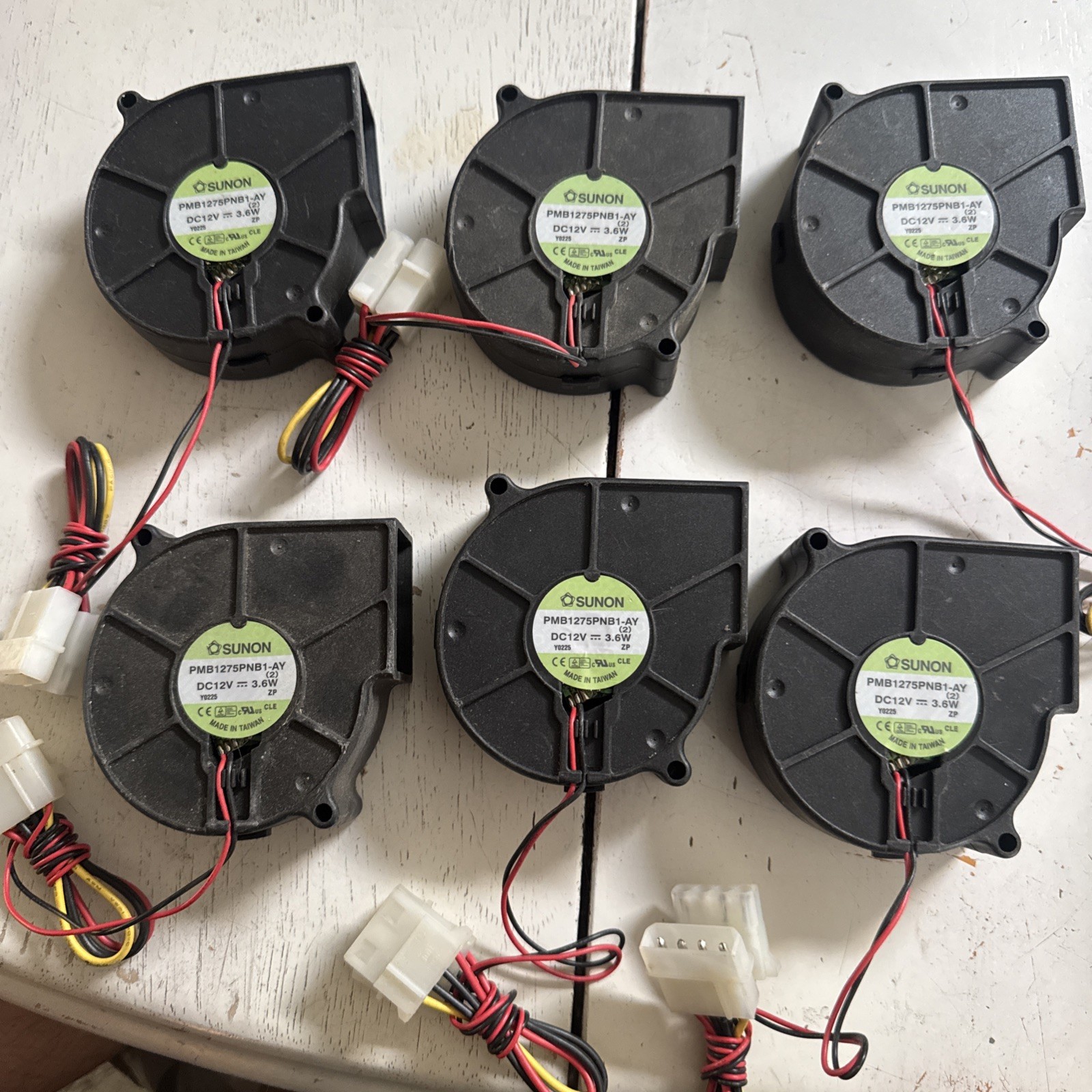 1PC  Turbo Blower Cooling Fan  PMB1275PNB1-AY 12V 3.6W 7CM 7530 Bundle Of 6