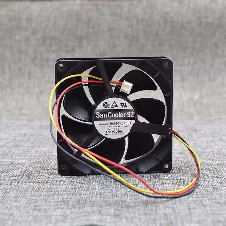 Sanyo 9A0924G4D01 9025 DC24V 0.19A 9CM 3-Wire Inverter Cooling Fan