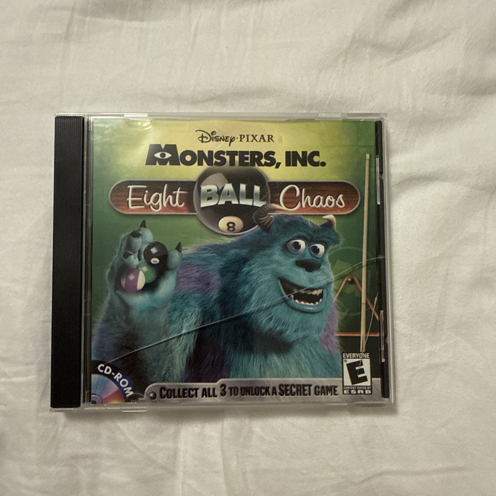 Monsters Inc Eight Ball Chaos Disney Pixar Windows 95/98/Me CD-Rom Game