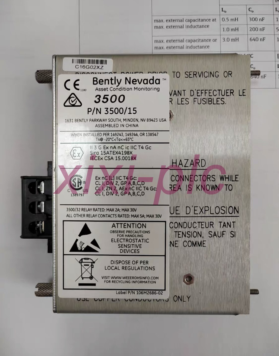1PCS  NEW  Bently Nevada  125840-01  3500/15 module   DHL shipping