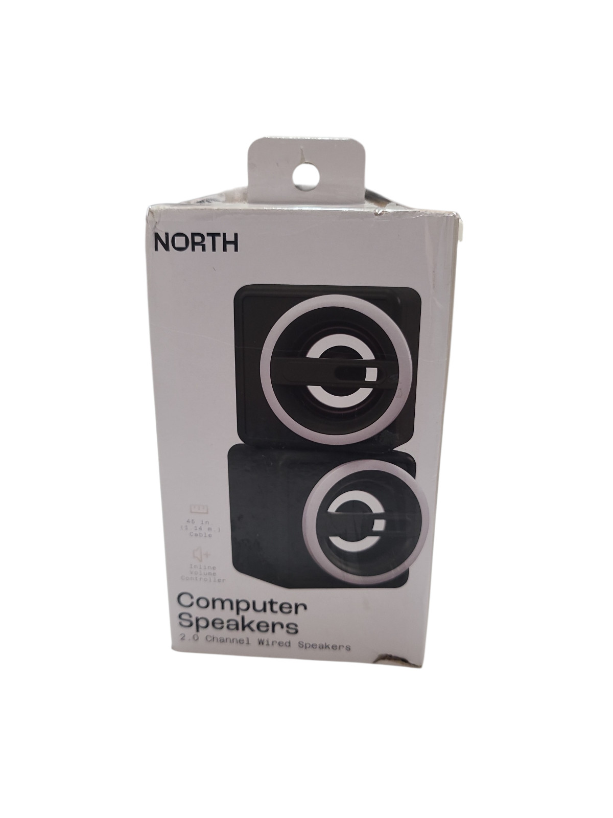 NORTH 2.0 Channel Wired Computer Speakers Inline Volume Controller 2.5W