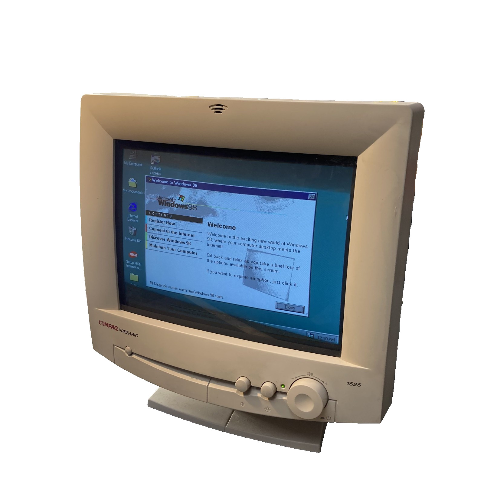 Compaq Presario 1525 14" Crt 312A Pc Monitor Retro Gaming Vintage Computing