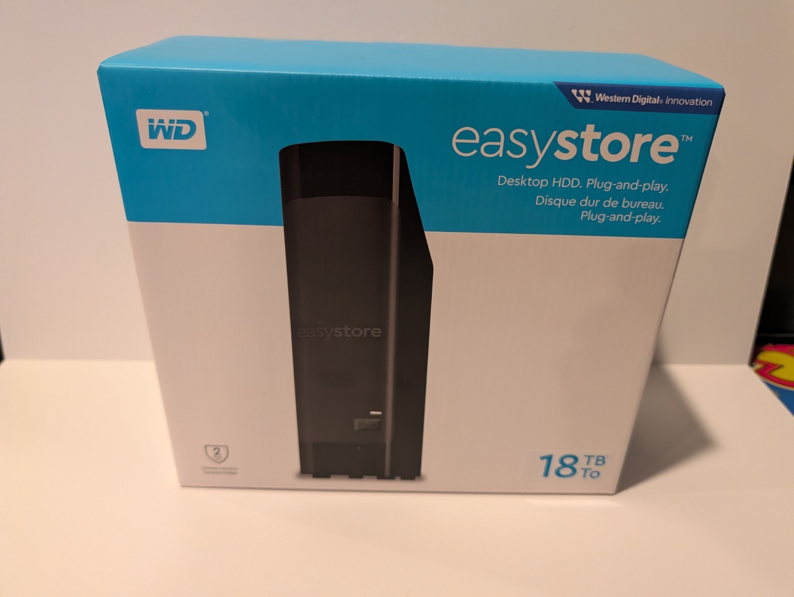 18TB WD Easystore External HDD USB 3.0 Hard Drive Western Digital - NEW