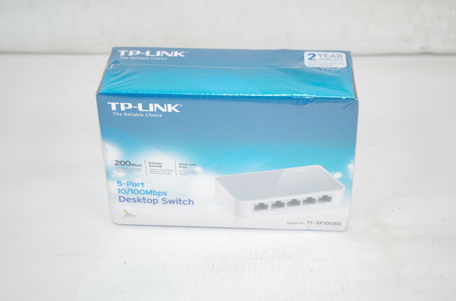 TP Link 5 Port 10/100 Mbps Desktop Switch Model TL-SF1005D