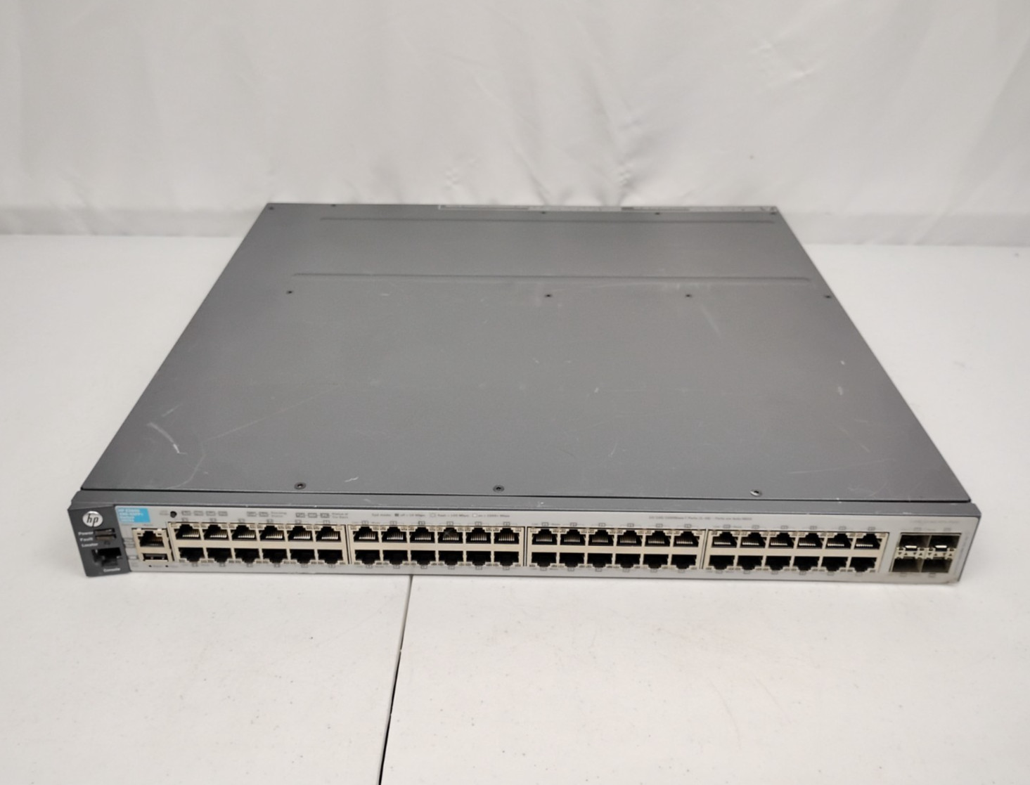 HP J9576A E3800-48G-4SFP+ Gigabit Managed Ethernet Switch w/ x1 J9581A PSU