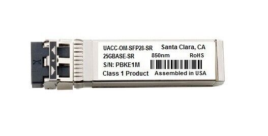 Ubiquiti UACC-OM-SFP28-SR compatible 25GBASE-SR SFP28 SR 25GE 100m 850nm LC MMF