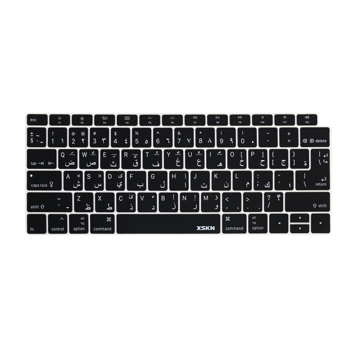 XSKN Arabic Keyboard Cover Skin for 2018 Macbook Air 13.3 with Touch ID A1932