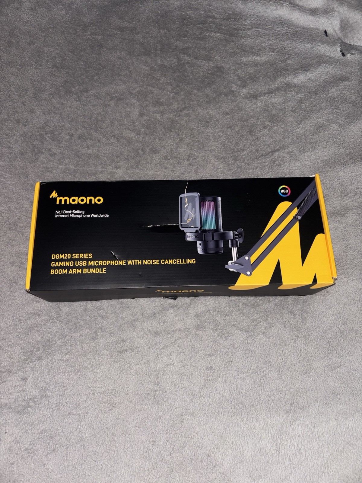 Maono Black Gaming USB Microphone With Noise Cancelling DGM20 Series