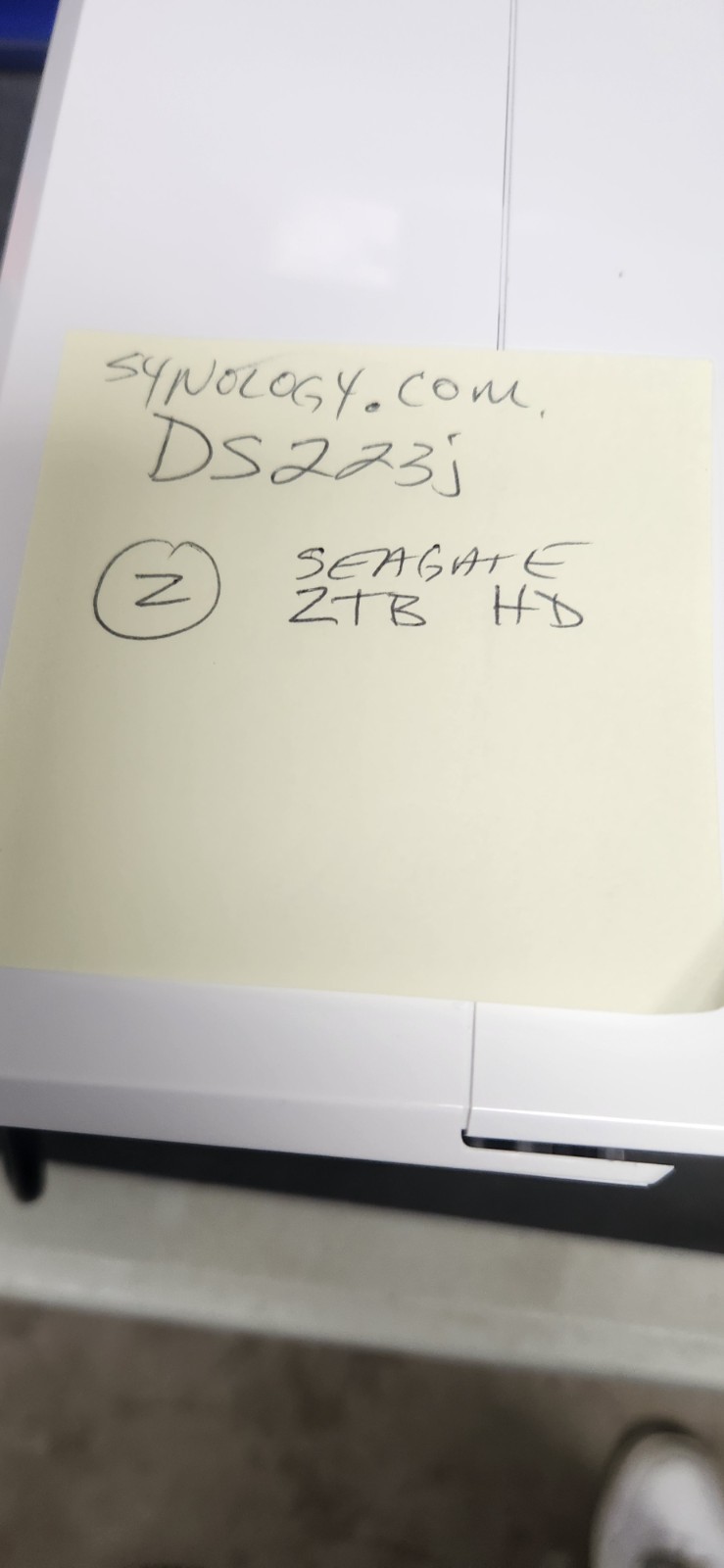 Synology DS223j 2-Bay NAS 4TB (2x 2TB HDDs) and Power Cord