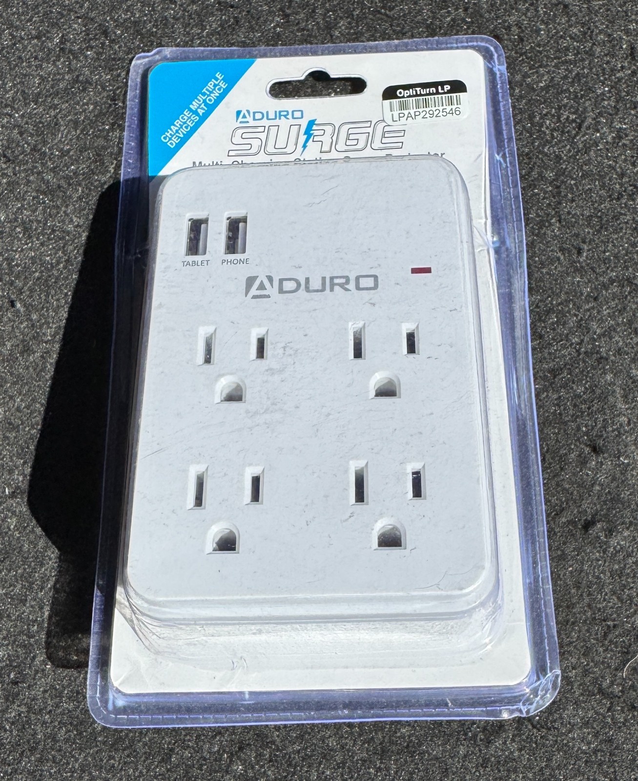 ADURO SURGE MULTI CHARGING STATION WITH 4 OUTLETS & DUAL USB PORTS