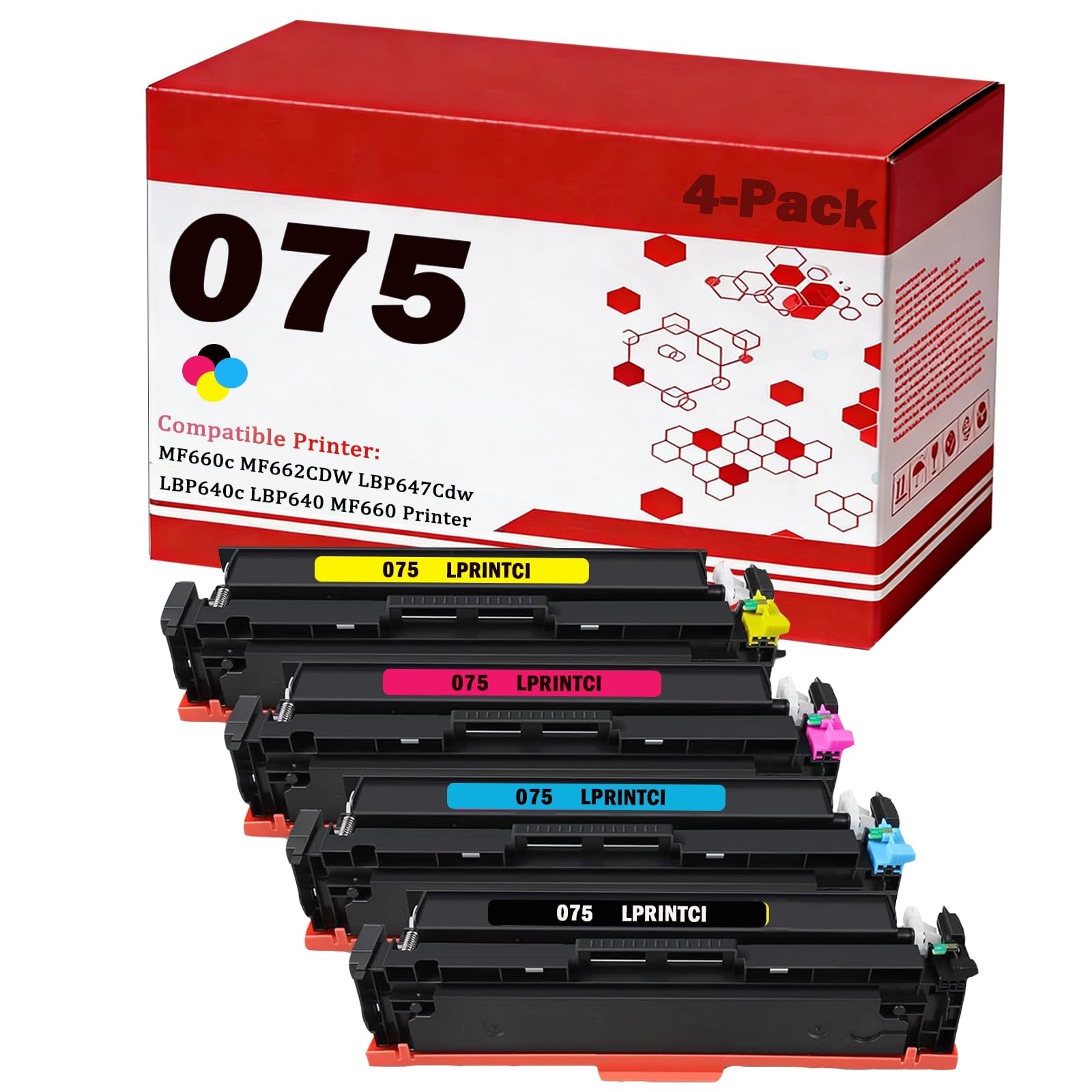 075 Toner Cartridge for Canon Color ImageCLASS MF663Cdw MF665Cdw LBP646Cdw Print