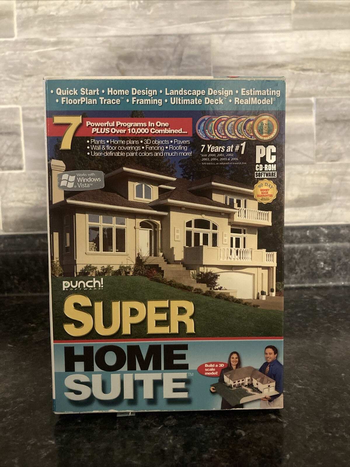 Punch Super Home Suite CD-ROM Win 95 And Up Used