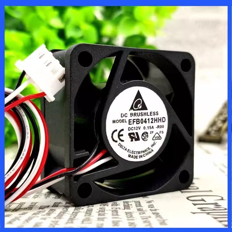 DELTA EFB0412HHD 4020 DC12V 0.15A 4CM 3-Pin Silent Cooling Fan