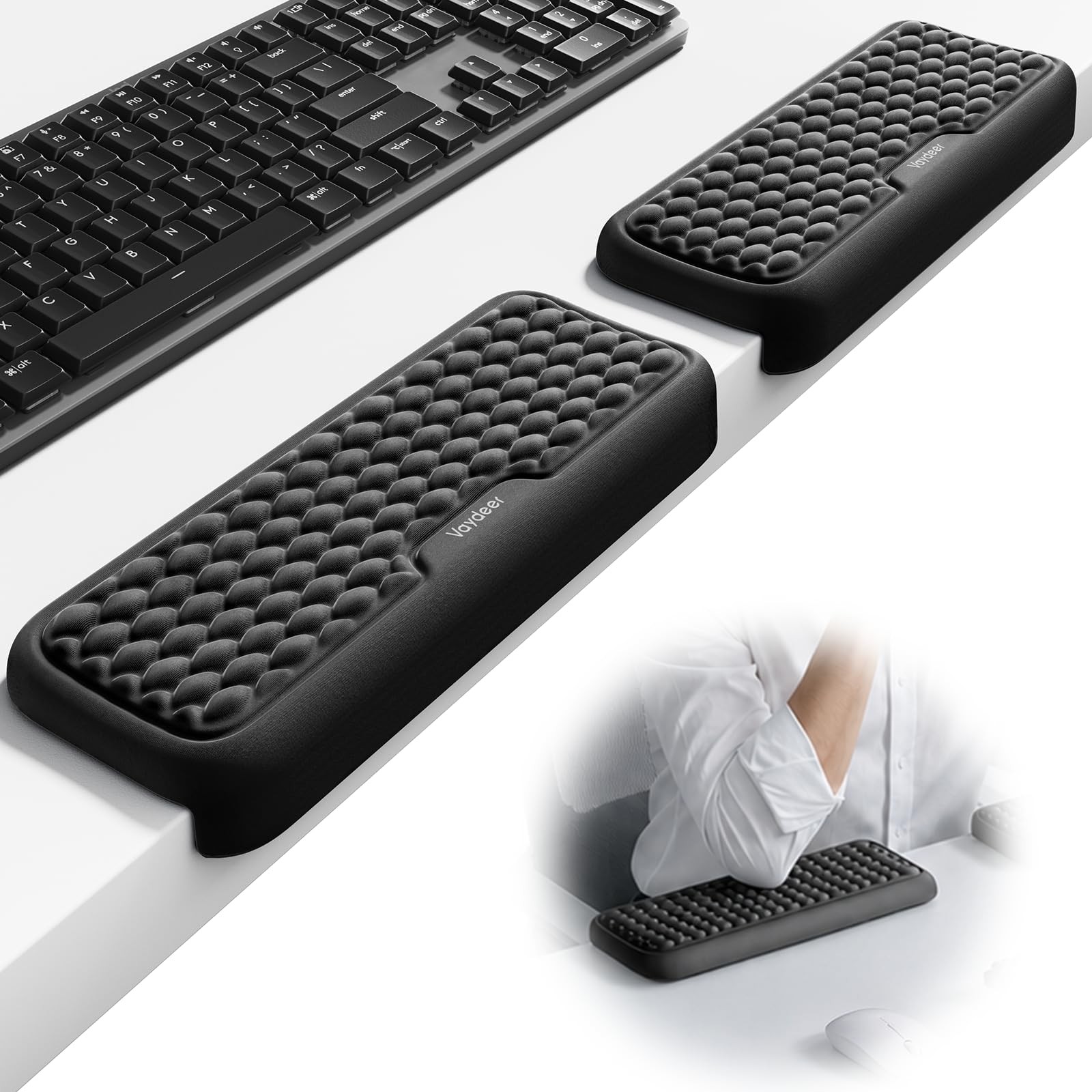 2Pcs Elbow Rest Pad, L-Shaped Wrist Rest, Desk Edge Cushion