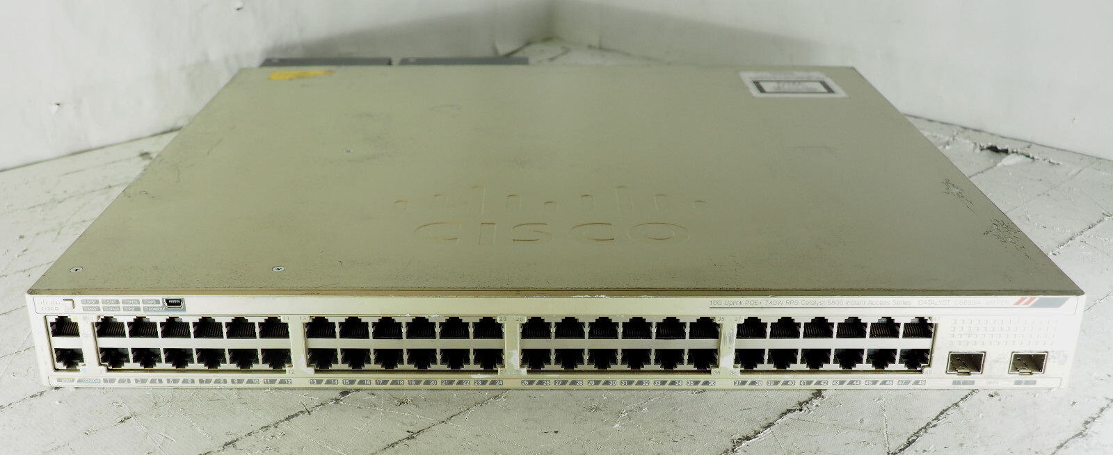 Cisco C6800IA-48FPDR V03 48-Port GbE 2 x 10Gb SFP+ Switch 2 x 1025 W PSU