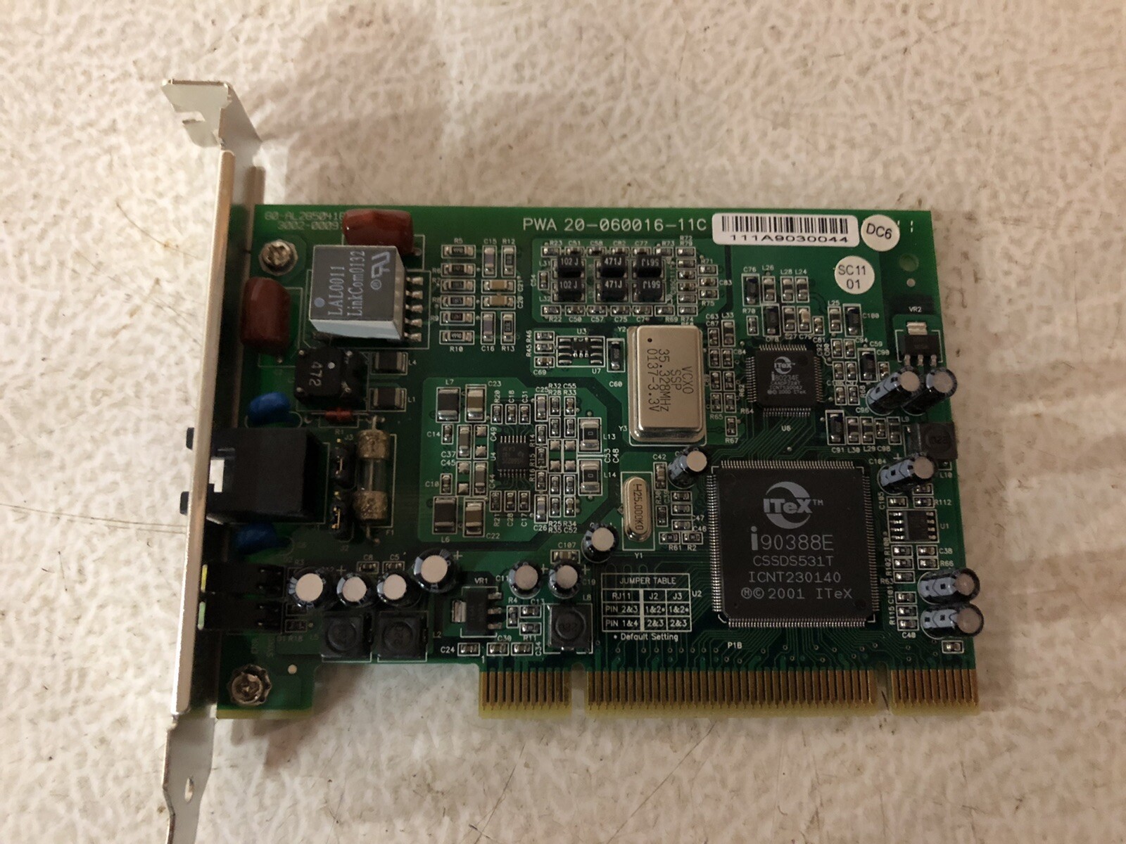 Alcatel Speed Touch ISDN NIC Network PCI Card 20-060016-11C E05 3EC18609KC-Used