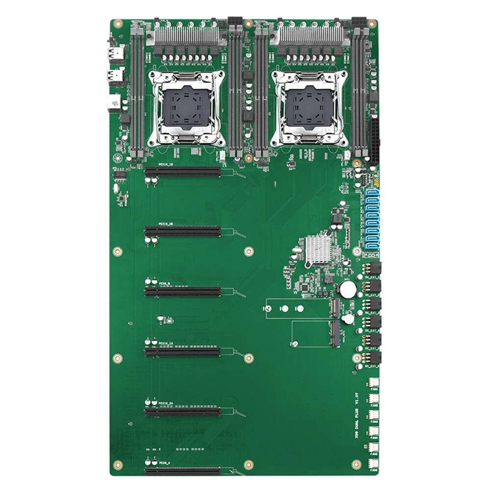 X99 DUAL PLUS motherboard support 6 gpu Graphics card LGA 2011-3 E5 V3 V4
