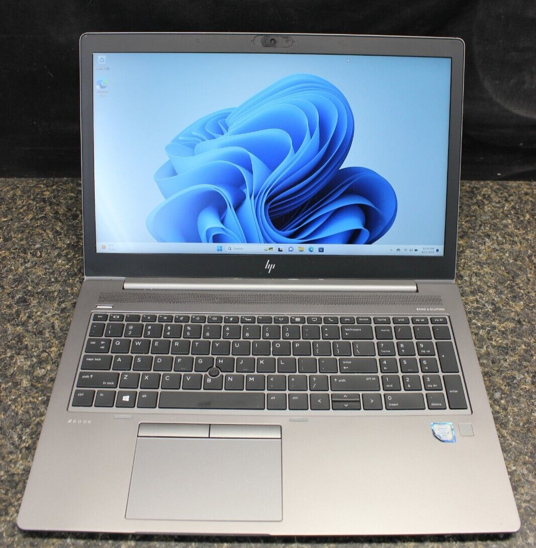 HP ZBook 15UG6 I7-8665U 256GB NvME 16GB DDR4 Win11Pro* See Description