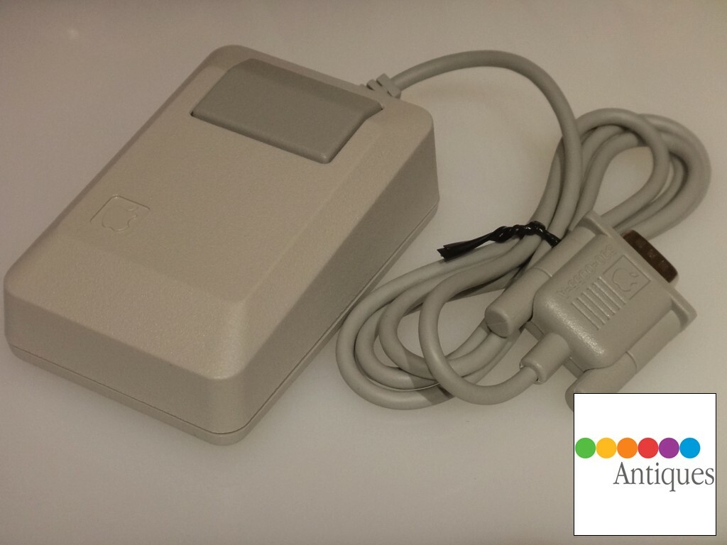 NEW Apple Mouse IIe Vintage Desktop Mouse Macintosh M0100 Platinum Gray Rare