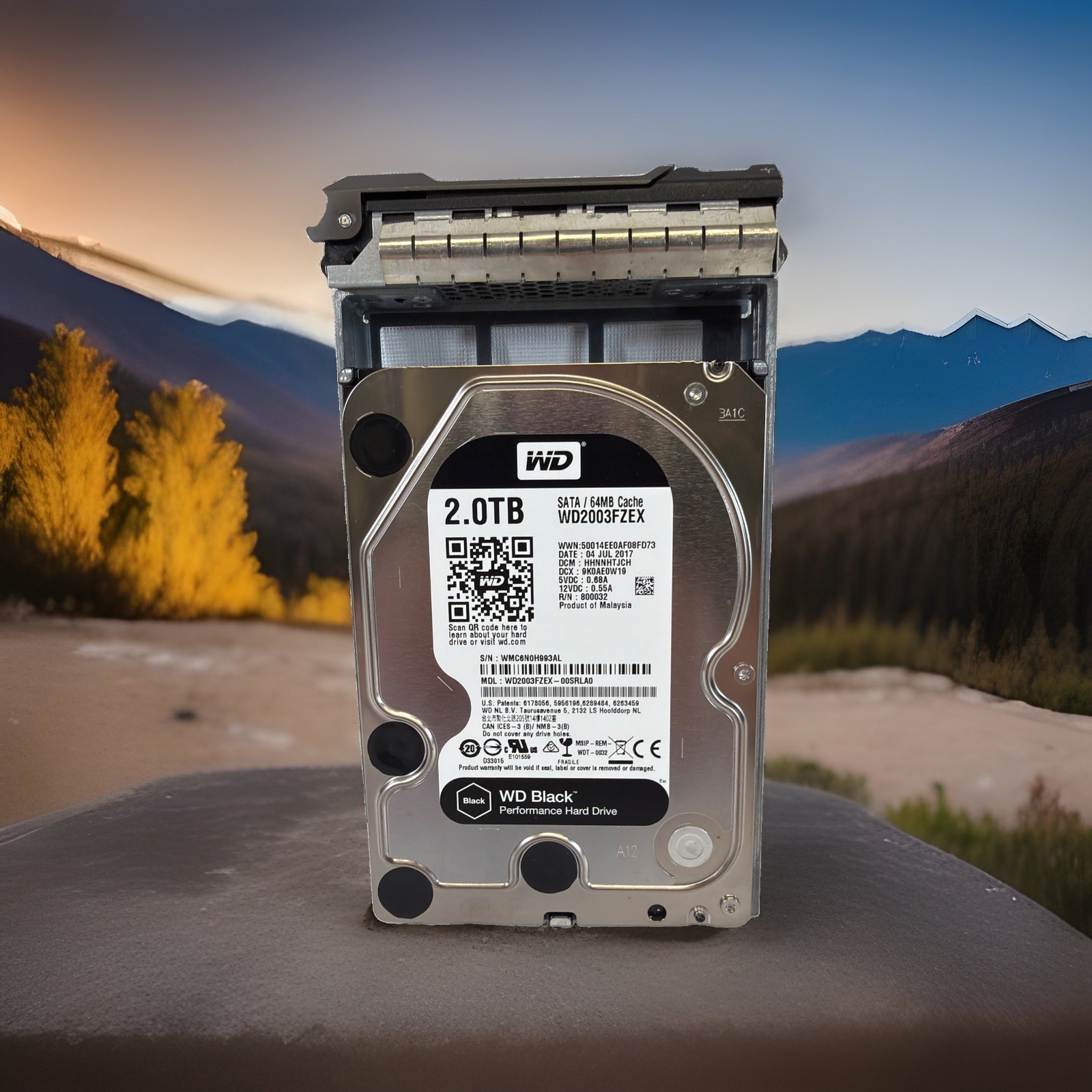 Western Digital WD 3.5" 2TB SATA III 6Gbps HDD WD2003FZEX #1 -Crystal disk