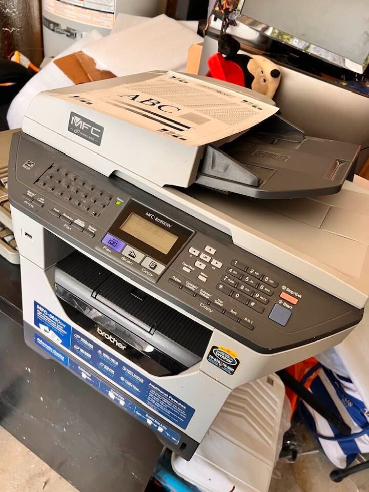 BROTHER MFC-8690DW LASER MONOCHROME ALL-IN-ONE PRINTER FAX COPIER PAGE COUNT 18k